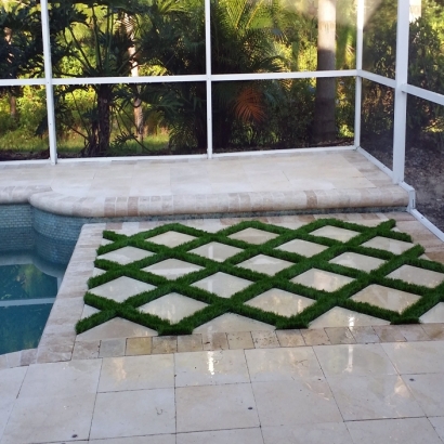 Fake Turf Lake Lindsey, Florida Backyard Deck Ideas, Backyard Landscape Ideas