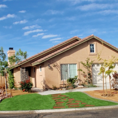 Plastic Grass Arcadia, Florida Paver Patio, Small Front Yard Landscaping